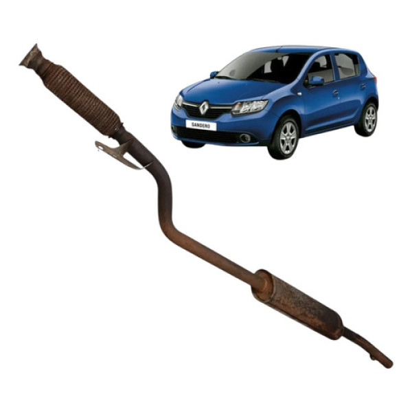 Escapamento Tubo Intermediário Renault Sandero 1.0 3cc 2018/ Metal