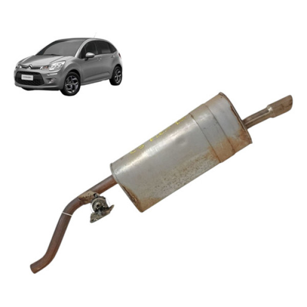 Escapamento Silencioso Citroen C3 1.5 2013 2014 2015