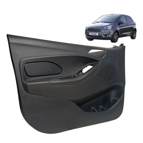 Forro Porta Ford Ka 2015 2016 2017 / 2021 Dianteiro Esquerdo Preto