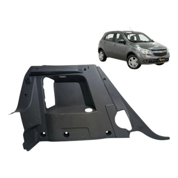 Suporte Bagagito Traseiro Gm Agile 2010 2011 / 2014 Esquerdo Cinza-escuro