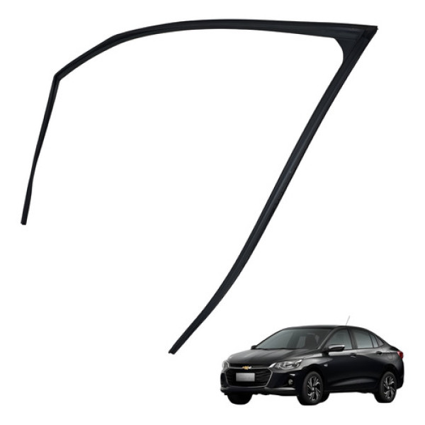 Guarnição Borracha Vidro Onix 2020 2024 Dianteira Esquerda