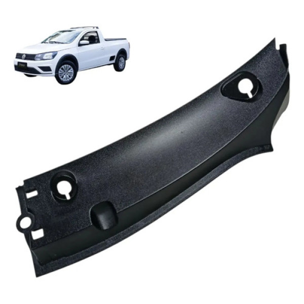 Grade Churrasqueira Volkswagen Saveiro 2010/2023  Esquerdo Preto Fosco Texturizado