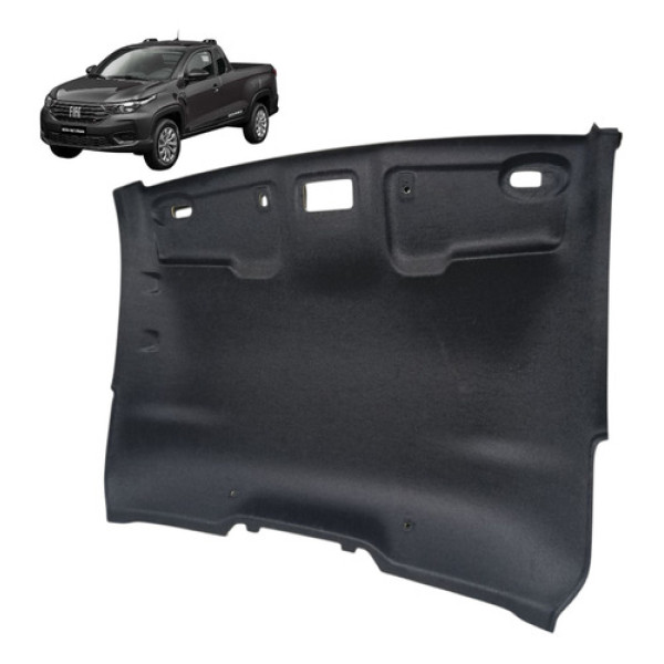 Forro Teto Fiat Strada Cabine Simples 2021 2022 2023 2024 Preto