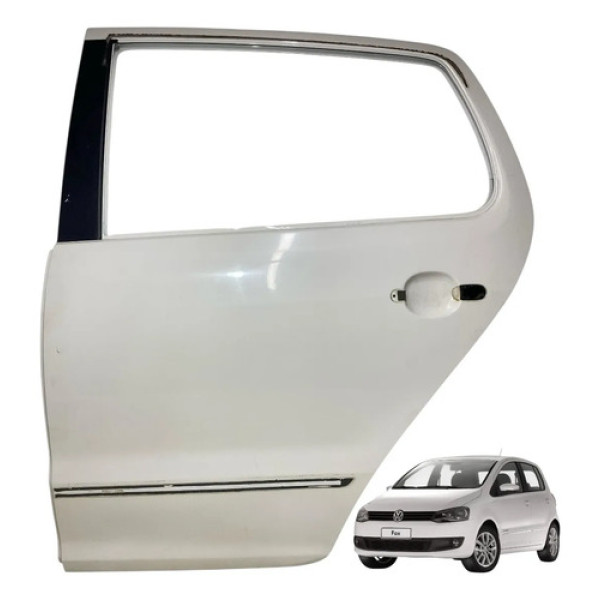 Porta Volkswagen Fox 2011 2012 2013 2014 Traseira Esquerda Traseira Esquerdo Branco