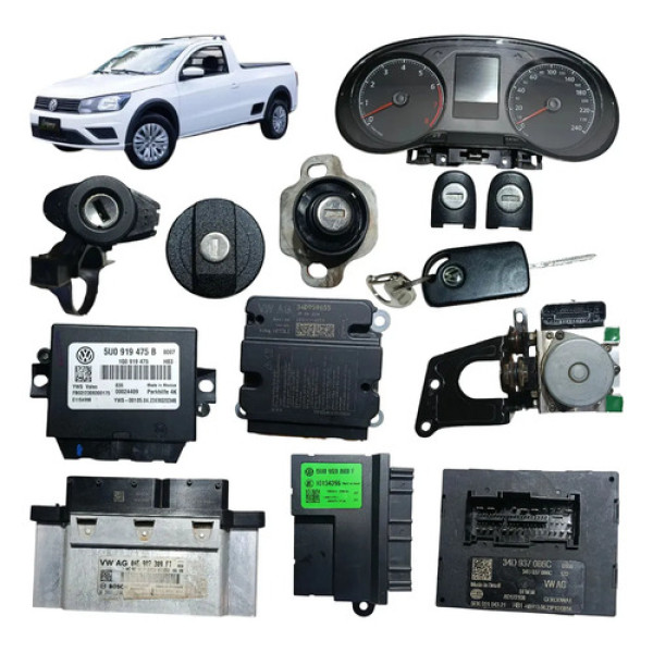 Kit Code Chave Módulo Injeção Saveiro Robust Msi 1.616v 2023