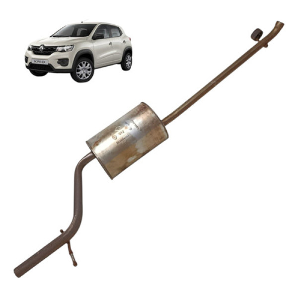 Escapamento Silencioso Abafador Kwid Life 1.0 2017 2018 2019