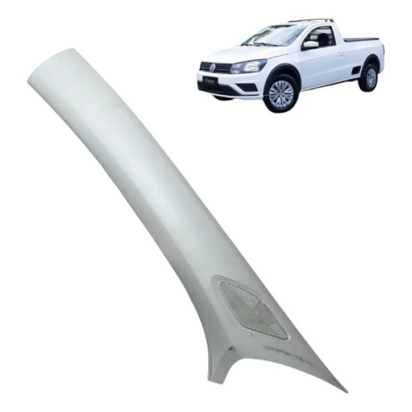 Acabamento Coluna Para-brisa Vw Saveiro 2018/2023 Esquerda Cinza