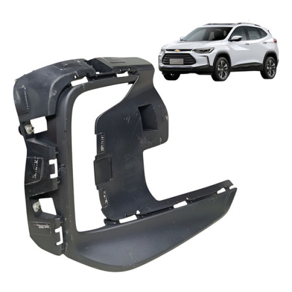 Moldura Suporte Farol Milha Drl Parachoque Tracker 2020 2023