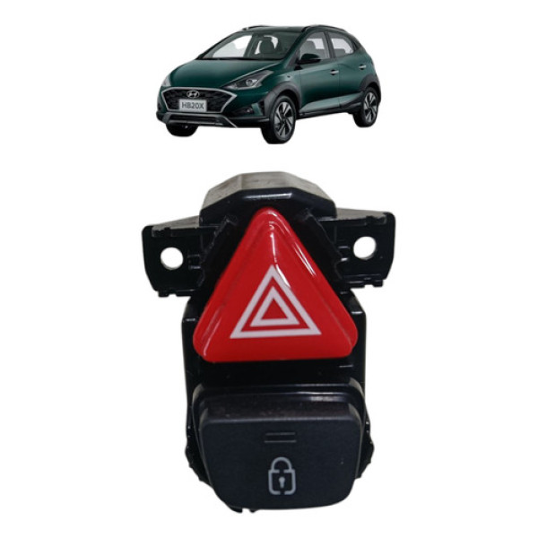 Botão Pisca Alerta Trava Portas Hyundai Hb20 2020 2021 2022