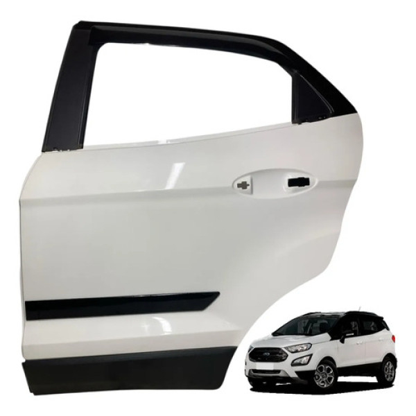 Porta Ford Ecosport 2018 2019 2020 2021 Traseira Esquerda Traseira Esquerda Branco