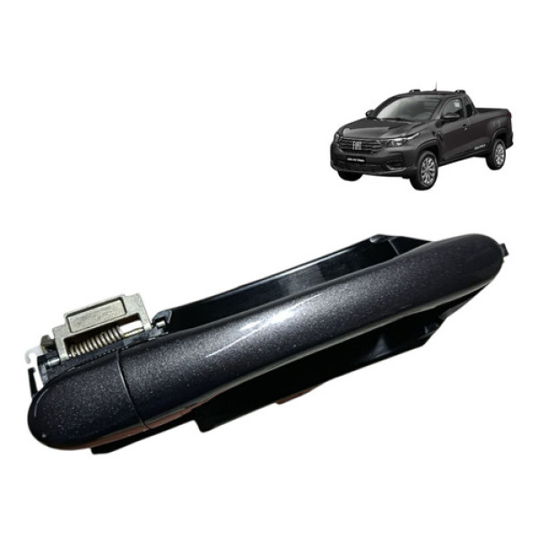 Maçaneta Externa Fiat Strada 2021/2024 Dianteira Direita Cinza-escuro Dianteira