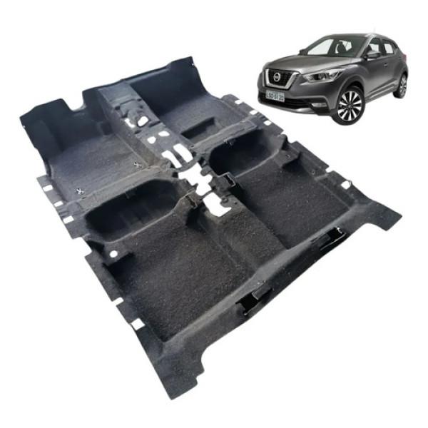 Carpe Forro Assoalho Nissan Kicks 1.6 2017 2018 2019 Preto