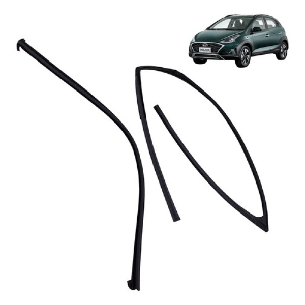 Kit Pestana Guarnição Porta Dianteiro Direito Hb20 2020 2022