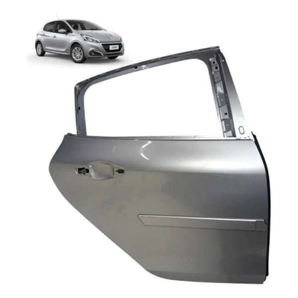 Porta Traseira Direita Peugeot 208 2018 2019 2020 Traseira Direita Cinza