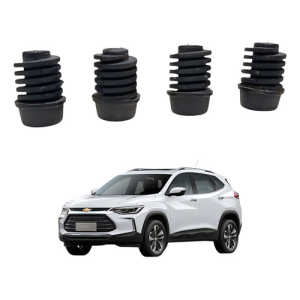 Kit Borracha Batente Capô Chevrolet Tracker 2020 2022 2023