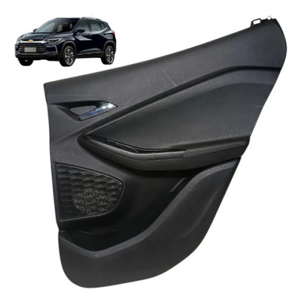 Forro Porta Chevrolet Tracker 2021/2025 Traseira Direita Preto