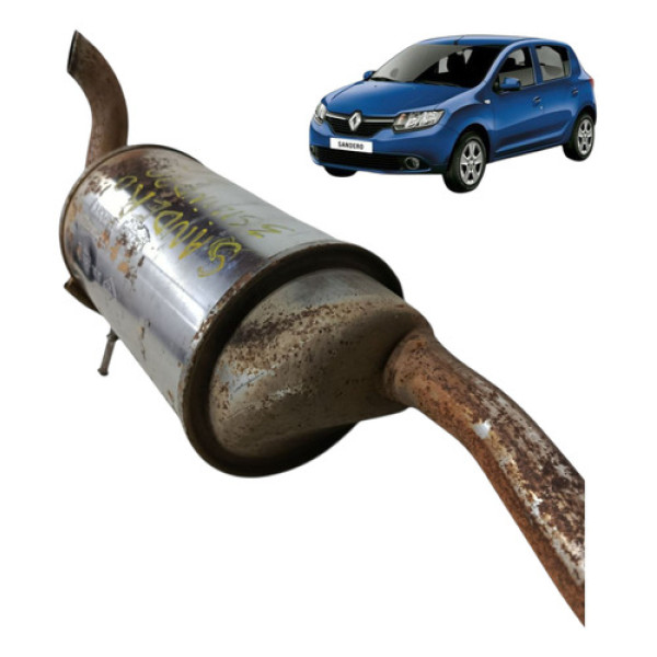 Escapamento Silencioso Renault Sandero 1.0 3cc 2017 2018