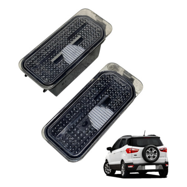 Luz De Placa Ford Ecosport Parachoque Traseiro 2018 2021