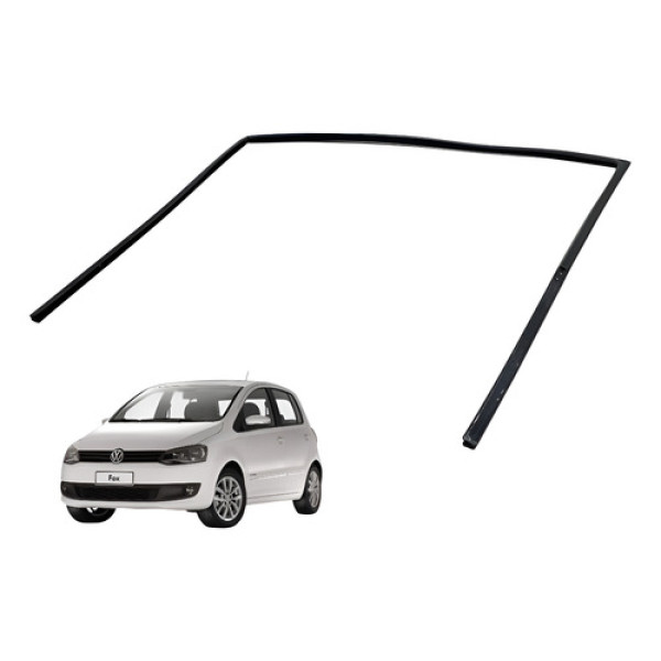 Borracha Guarnição Vidro Fox 4p 2011 2014 Dianteira Direita