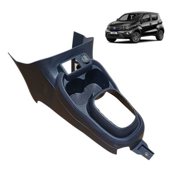 Console Central P/usb Porta Copos Fiat Mobi 2016 2017 A 2020