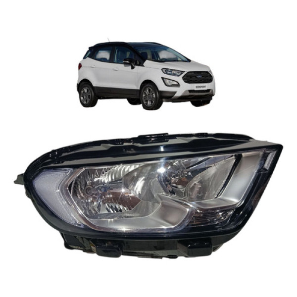 Farol Dianteiro Direito Ecosport 1.5 2017 2019 2021 Sem Led