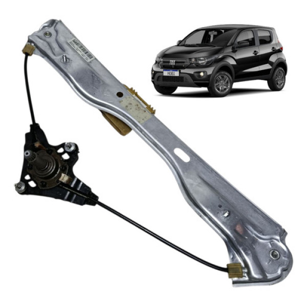 Máquina Vidro Manual Fiat Mobi 2017 2018/20 Traseira Direita
