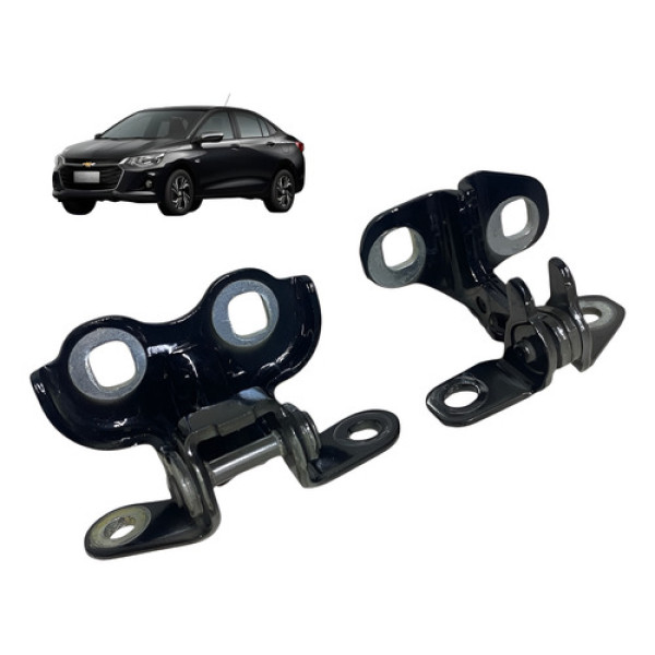 Par Dobradiça Porta Traseira Esquerda Onix Plus 2020