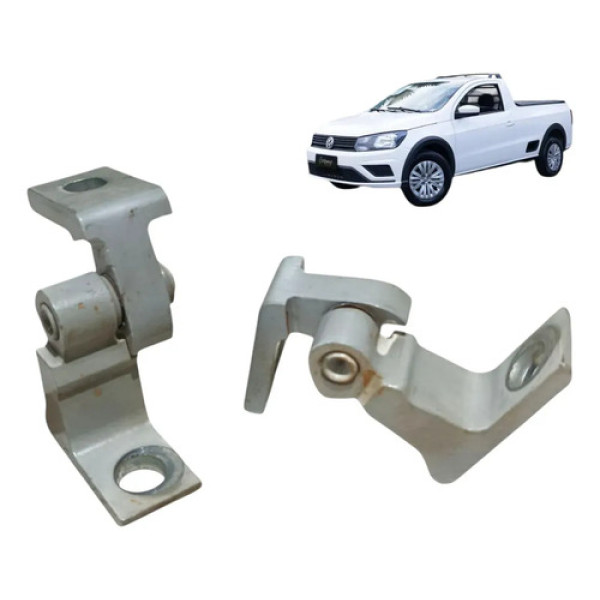 Par Dobradiça Porta Vw Saveiro 2018 / 2023 Dianteira Direita