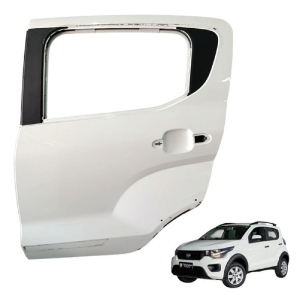 Porta Traseira Esquerda Fiat Mobi 1.0 2017 2018 2019 2020