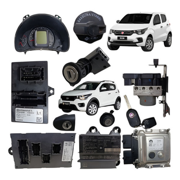 Kit Code Módulo Injeção Fiat Mobi Way 1.0 4c Fire Evo 2019