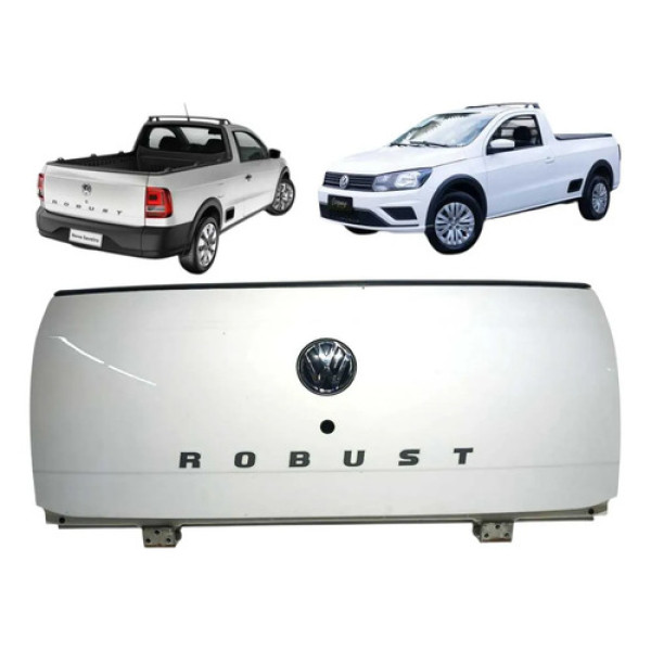 Tampa Traseira Caçamba Saveiro Robust G8 2018/2023 Branco Branco