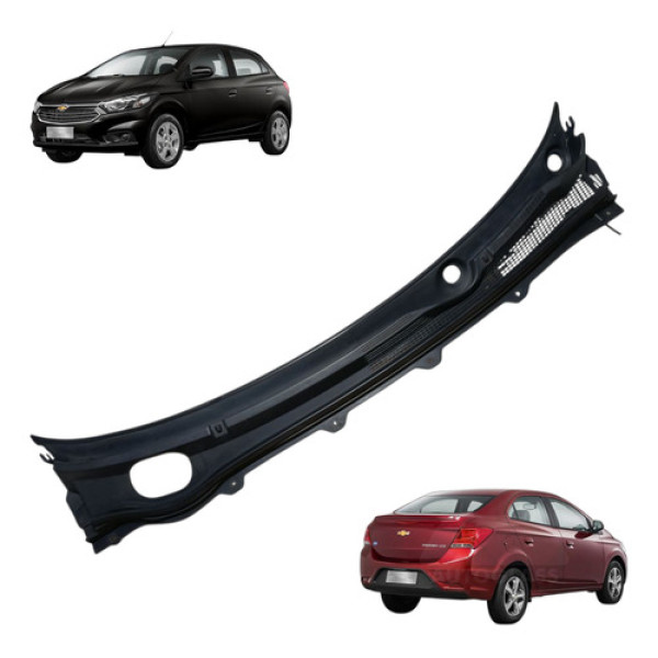 Churrasqueira Grade Parabrisa Chevrolet Onix Prisma 2014 /19 Preto