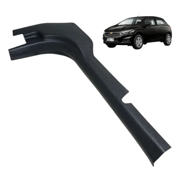 Moldura Soleira Gm Onix 2013/2019 Dianteira Esquerda Preto