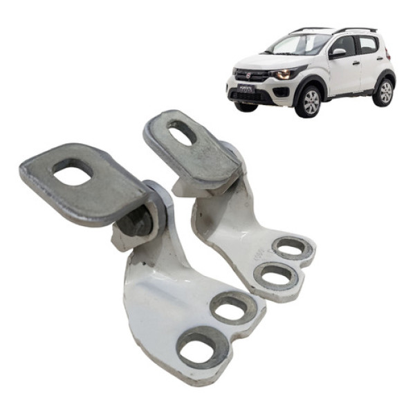 Dobradiça Porta Traseira Esquerda Jogo Fiat Mobi 2018 2019