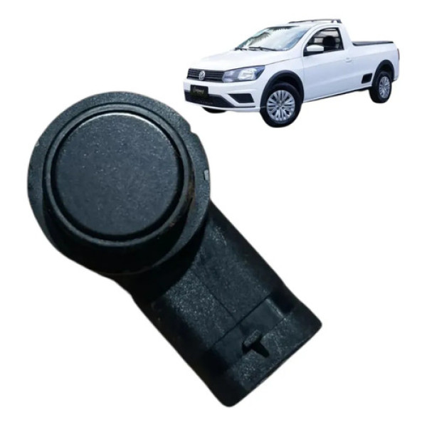 Sensor Estacionamento Vw Saveiro Gol Voyage Polo 2018 / 2023 Preto