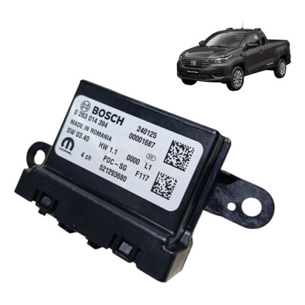 Modulo Estacionamento Fiat Strada 1.3 2021 2022 2023 2024/25 Preto