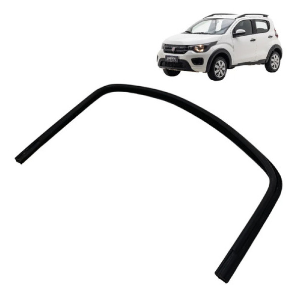 Guarnição Vidro Porta Dianteira Esquerda Fiat Mobi 2018 2019