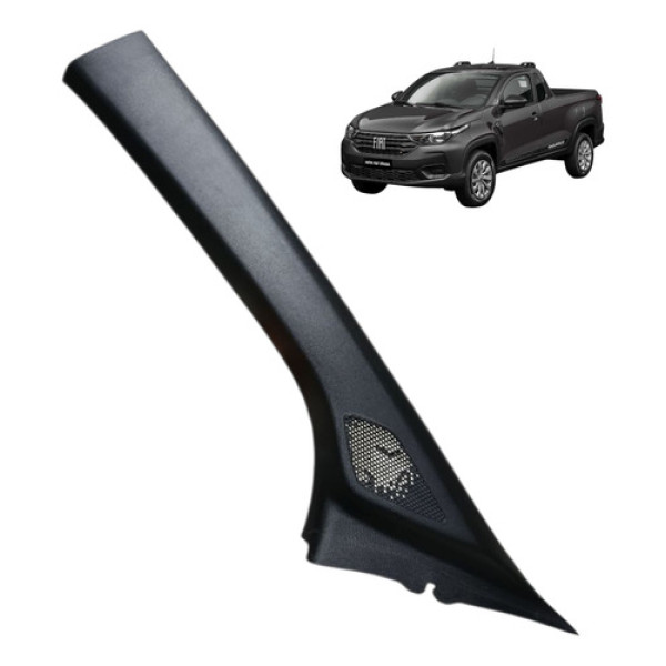 Acabamento Coluna Para-brisa Fiat Strada 2021/2024 Esquerdo