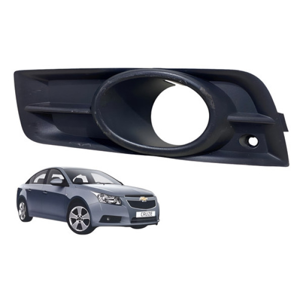 Moldura Acabamento Farol Milha Chevrolet Cruze Esquerdo 2013