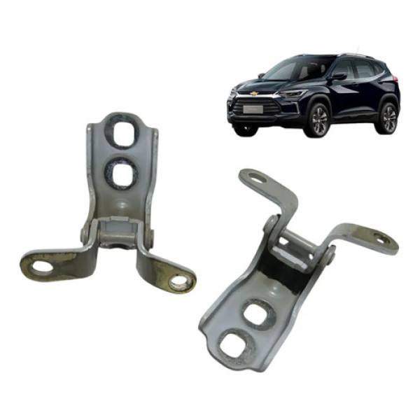 Par Dobradiça Porta Gm Tracker 2021/2025 Dianteiro Direito