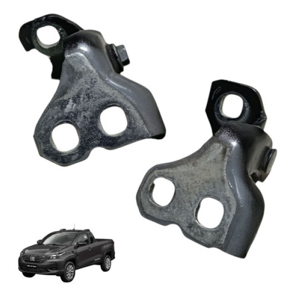 Par Dobradiça Porta Fiat Strada 2021/24 Dianteira Direita