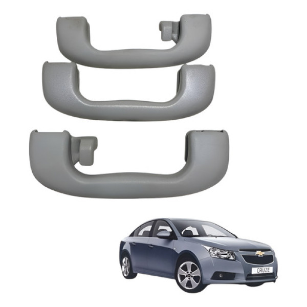 Kit Alça Puxador Teto Chevrolet Cruze 2013 2014 2015