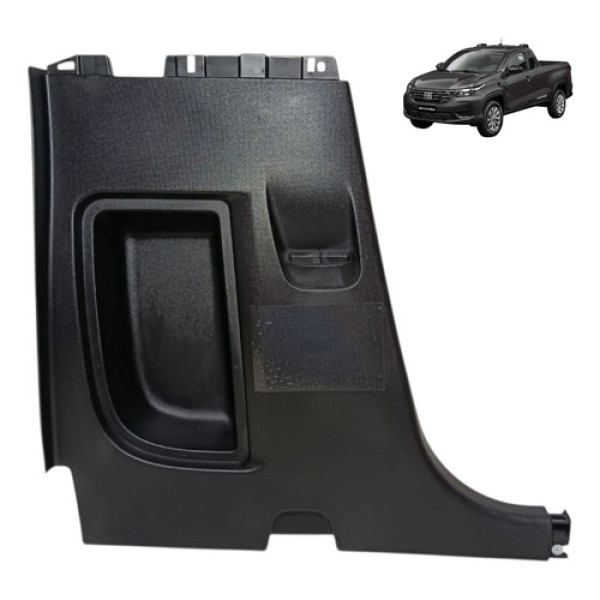 Moldura Inferior Coluna Fiat Strada 2020/2024 Lado Esquerdo