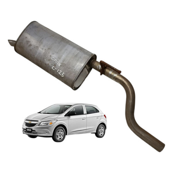 Escapamento Silencioso Chevrolet Onix 1.0 2017 2018 2019