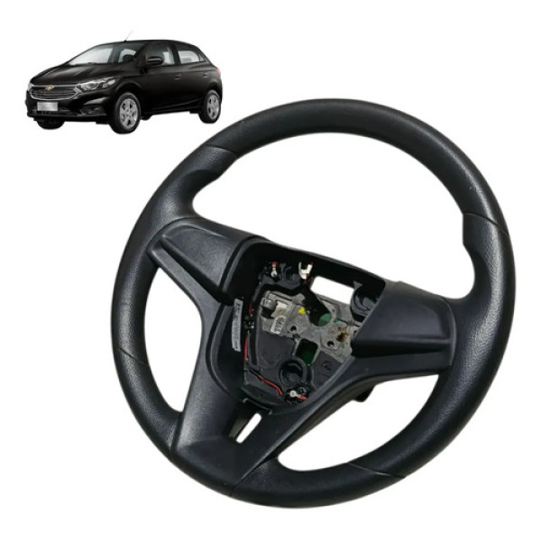 Volante Direção Chevrolet Onix 2013 2014 2015 2016 2017/19 Preto