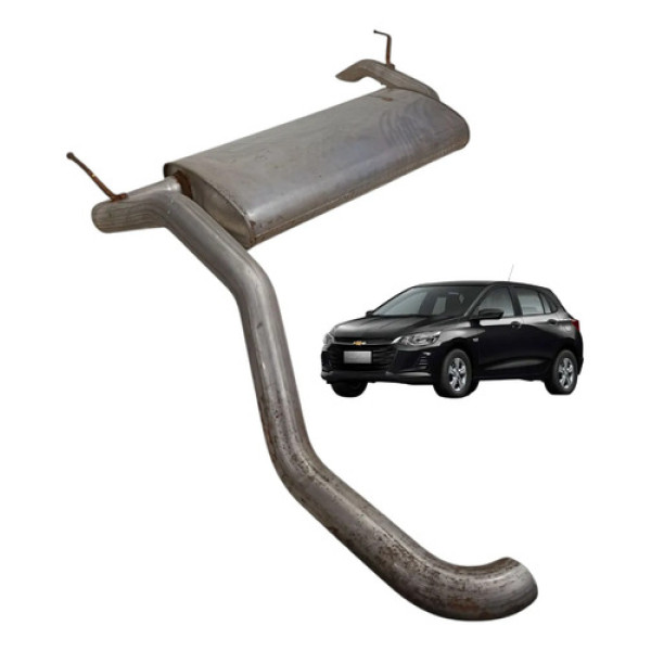 Escapamento Silencioso Onix 1.0 Asp Hatch 2020 2021 2022