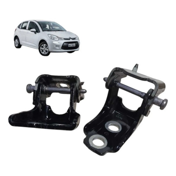 Par Dobradiça Porta Citroën C3 2013 2020 Dianteira Direita