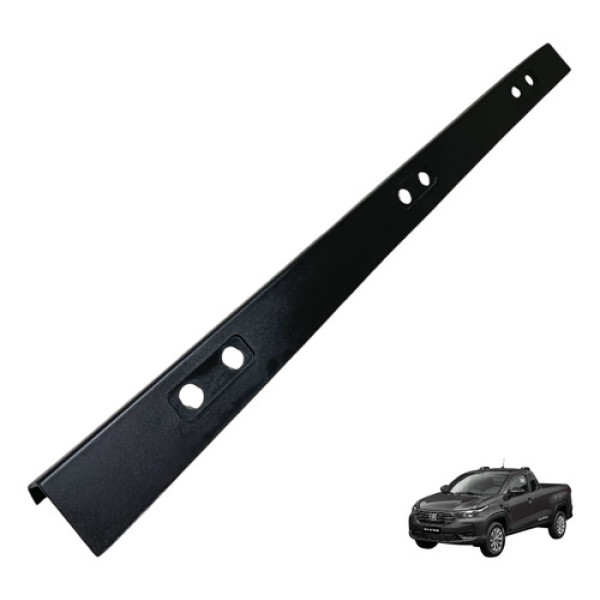 Moldura Lateral Caçamba Fiat Strada 2020/2025 Lado Direito Preto