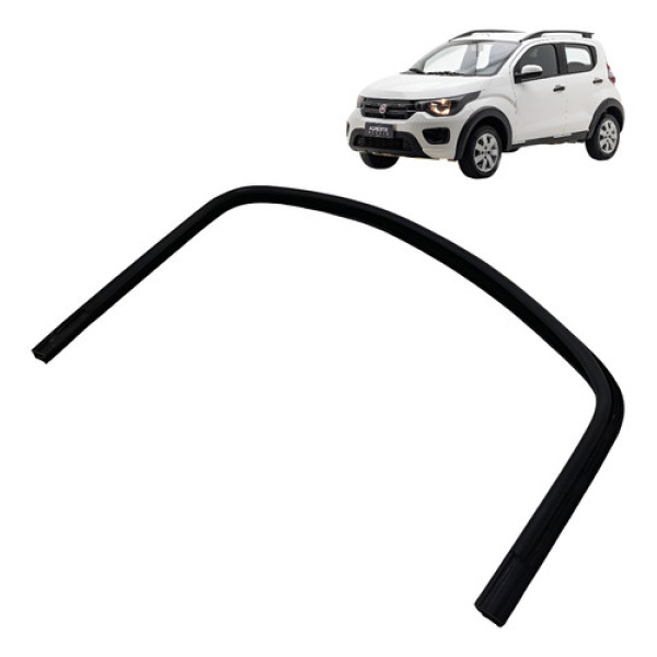 Guarnição Vidro Porta Dianteira Esquerda Fiat Mobi 2018 2019
