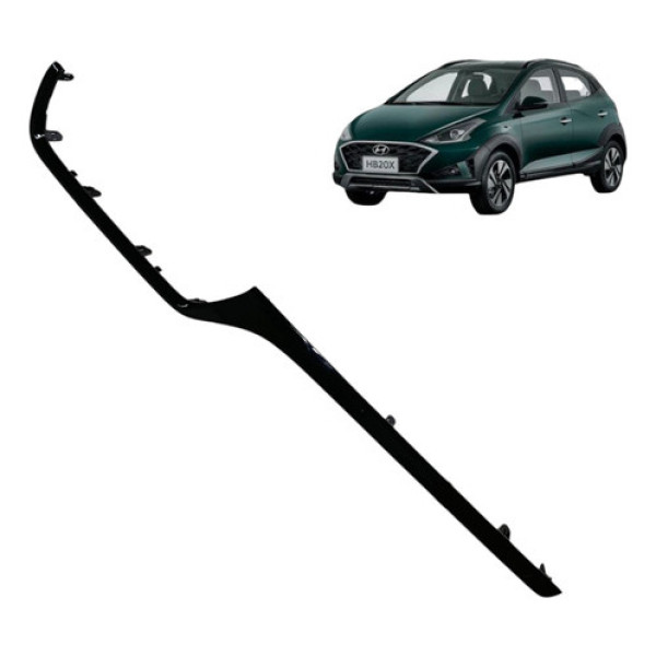 Moldura Acabamento Painel Hyundai Hb20 2020 2021 2022 Preto